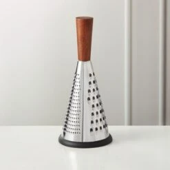 Acacia And Stainless Steel Cone Cheese Grater