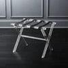 Acrylic And Leather Luggage Rack 2 Acrylic And Leather Luggage Rack -Home Furnishings Store AcrylicNLeatherLuggageRackROS18