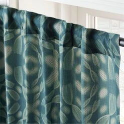 Adirex Blue Organic Cotton Window Curtain Panel 48''x84'' 10 Adirex Blue Organic Cotton Window Curtain Panel 48''x84'' -Home Furnishings Store AdirexBlOgCtn96CrtnPanelAV2SHS23