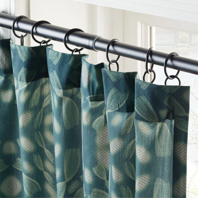 Adirex Blue Organic Cotton Window Curtain Panel 48''x84'' 4 Adirex Blue Organic Cotton Window Curtain Panel 48''x84'' - Image 2