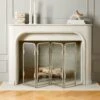 Amos Polished Nickel Fireplace Screen -Home Furnishings Store AmosPlshdNklFrplcScreenSHF21
