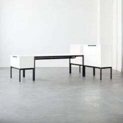 Aptum White Metal Bookcase -Home Furnishings Store AptumModularGroup3AVFHF21