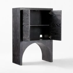 Augusta Black Entryway Cabinet -Home Furnishings Store ArcBlkEntrywayCabinet3QAVSSS22