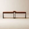 Arc Bronze Brown Velvet Bench -Home Furnishings Store ArcBronzeVelvetBenchSHF23