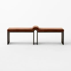 Arc Bronze Brown Velvet Bench 12 Arc Bronze Brown Velvet Bench -Home Furnishings Store ArcBronzeVelvetBenchSOSSF23