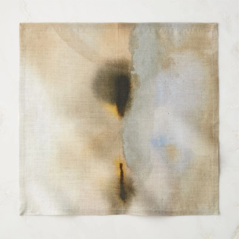 Arcadia Watercolor Linen Napkin 4 Arcadia Watercolor Linen Napkin - Image 2