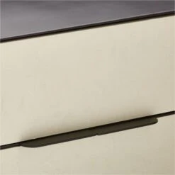 Avers 2-Drawer Plaster And Black Metal Nightstand -Home Furnishings Store AversMtlFrameNightstandAVSSS22