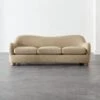 Bacio Camel Boucle Sofa With Bleached Oak Legs