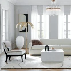 Bacio Cream Boucle Sofa With Bleached Oak Legs -Home Furnishings Store BacioCreamBoucleSofaFB21 1x1