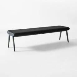 Baja Black Boucle Bench -Home Furnishings Store BajaBlackBoucleBench3QSSF22