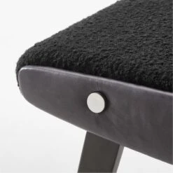Baja Black Boucle Bench -Home Furnishings Store BajaBlackBoucleBenchAVSSF22