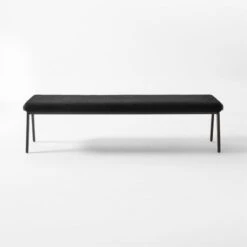 Baja Black Boucle Bench -Home Furnishings Store BajaBlackBoucleBenchSOSSF22