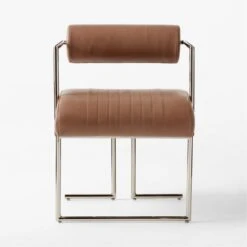 Barber Brown Leather Dining Chair -Home Furnishings Store BarberLeatherChairSOSSSF23