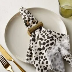 Barre Gold Napkin Rings Set Of 8 -Home Furnishings Store BarreGoldNapkinRingSHF21