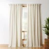 Natural Tan Cotton Basketweave Window Curtain Panel 48"x84" -Home Furnishings Store BasketweaveIIPnlNatural96SHF18