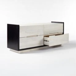 Beaufort 4-Drawer Whitewashed Wood Dresser -Home Furnishings Store BeaufortBlchdWdLowDrssr3QAVSSS21