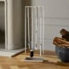 4-Piece Bend Stainless Steel Standing Fireplace Tool Set -Home Furnishings Store BendFrplcToolsSSS4SHF19