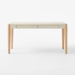 Beto White Shagreen Desk With Drawer -Home Furnishings Store BetoIvoryShagreenDeskSOSSF23