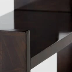 Biscia Brown Burl Wood Bookcase 15 Biscia Brown Burl Wood Bookcase -Home Furnishings Store BisciaBookcaseAVSSF21