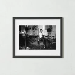 'Mick 1982' Photographic Print In Black Frame 17.75''x21.75''