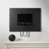 Black Leather Basketball Hoop 1 Black Leather Basketball Hoop -Home Furnishings Store BlackLthrMiniBballNHoopHolAVFHF21