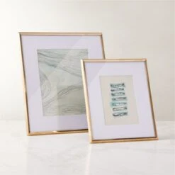 Blaine Polished Brass Picture Frame 5"x7" -Home Furnishings Store BlainePldBrsFrameGroupFHF22