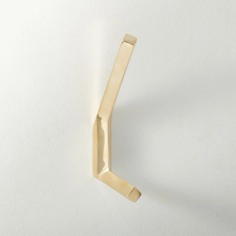 Blaine Unlacquered Brass Wall Hook 3 Blaine Unlacquered Brass Wall Hook
