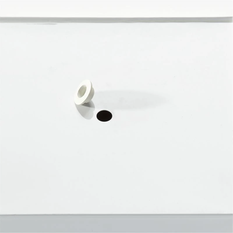 Blox Rectangular White Galvanized Steel Indoor/Outdoor Planter Small 7 Blox Rectangular White Galvanized Steel Indoor/Outdoor Planter Small - Image 5