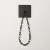 Bolt Matte Black Chain Curtain Tieback 2 Bolt Matte Black Chain Curtain Tieback -Home Furnishings Store BoltDrpryTiebackChnBlkAVSHF21