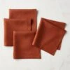 Bolt Ginger Orange Linen Napkin Set Of 4 1 Bolt Ginger Orange Linen Napkin Set Of 4 -Home Furnishings Store BoltGingerLnnNapkinsS4SHS22