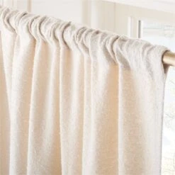 Ivory Boucle Window Curtain Panel 48''x84'' 10 Ivory Boucle Window Curtain Panel 48''x84'' -Home Furnishings Store BoucleIvoryCrtn96PanelAV2SHF23