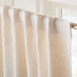 Ivory Boucle Window Curtain Panel 48''x84'' 9 Ivory Boucle Window Curtain Panel 48''x84'' -Home Furnishings Store BoucleIvoryCrtn96PanelAV3SHF23
