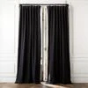 Black Boucle Window Curtain Panel 48''x84'' -Home Furnishings Store BoucleIvryNBlkCrtn96PnlSHF23