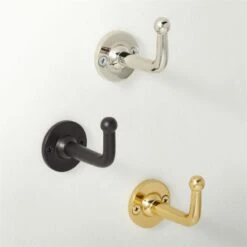 Boule-Inspired Polished Brass Wall Mount Hook -Home Furnishings Store BouleHookGroupFHF22