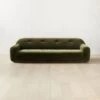 Brace Green Velvet Tufted Sofa -Home Furnishings Store BraceGreenMinkSofaSHF22