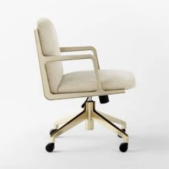 Brecha Ivory Upholstered Office Chair -Home Furnishings Store BrechaIvoryChairSDSSS23