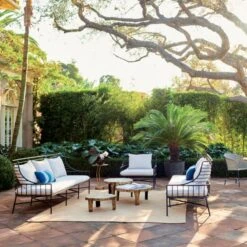 Breton Black Metal Outdoor Sofa -Home Furnishings Store BretonBlackMetalCollectionM21 1x1V1