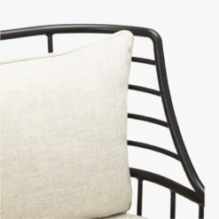 Breton Matte Black Metal Outdoor Dining Chair -Home Furnishings Store BretonDiningChairBlackAVS18