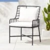 Breton Matte Black Metal Outdoor Dining Chair 1 Breton Matte Black Metal Outdoor Dining Chair -Home Furnishings Store BretonDiningChairBlackSHS18 1x1