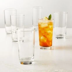 Brisk Cooler Glasses Set Of 6 -Home Furnishings Store BriskTallCoolersS6ROF22