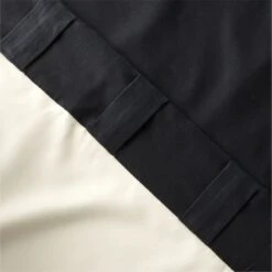 Black Basketweave Blackout Window Curtain Panel 48"x84'' -Home Furnishings Store BsktwvBlkBkoutCrtn96PnlAV4SHF23