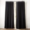 Black Basketweave Blackout Window Curtain Panel 48"x84'' -Home Furnishings Store BsktwvBlkBkoutCrtn96PnlSHF23