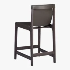Burano Charcoal Grey Leather Sling Counter Stool -Home Furnishings Store BuranoCntrStoolChrcl24in3QBF18
