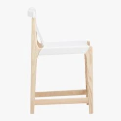 Burano White Leather Sling Counter Stool -Home Furnishings Store BuranoCounterStool24inWhtSDF18