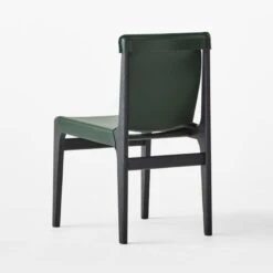 Burano Green Leather Sling Chair -Home Furnishings Store BuranoLthrChairGreen3QBSSF22