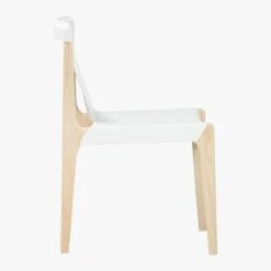 Burano White Leather Sling Chair -Home Furnishings Store BuranoLthrChairWhiteSDF18