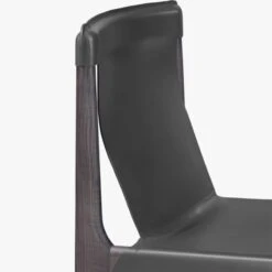 Burano Charcoal Grey Leather Sling Chair Set Of 4 -Home Furnishings Store BuranoLthrChrChrclAVF18