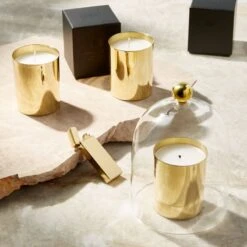 Brass USB Candle Lighter 7 Brass USB Candle Lighter -Home Furnishings Store CB2CoreScentedCandleCllctnPCF21 2
