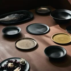 Sculpt Black Dinner Plate 7 Sculpt Black Dinner Plate -Home Furnishings Store CB2FA22 41H 050 V1