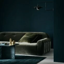 Brace Green Velvet Tufted Sofa -Home Furnishings Store CB2FA22 44A hero